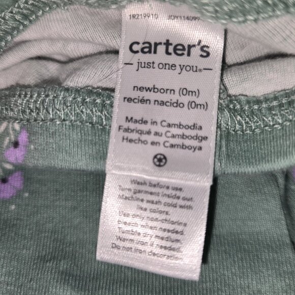 Lot of 4 pieces, 2 pants, 1 white onesie, 1 onepieceoutfit all sized Newborn - Picture 3 of 9